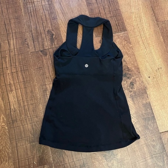 Lululemon Wom tanks (2) activewear black magenta pink purple Sz 4 racerback - Picture 11 of 13